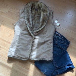 Faux Fur/ Suede Vest